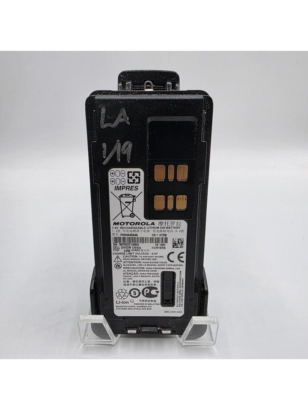 Motorola OEM PMNN4544A Li-ion Battery 7.4V 2450mAh for APX/TRBO Two-Way Radios
